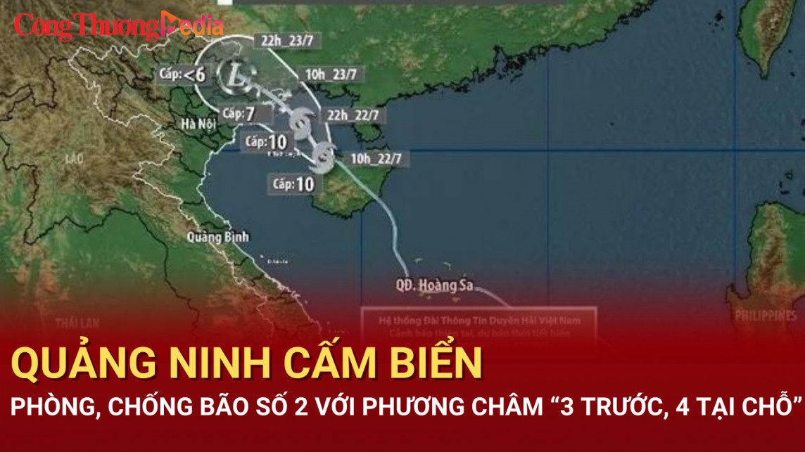 Quảng Ninh cấm biển, phòng chống bão số 2 với phương châm 