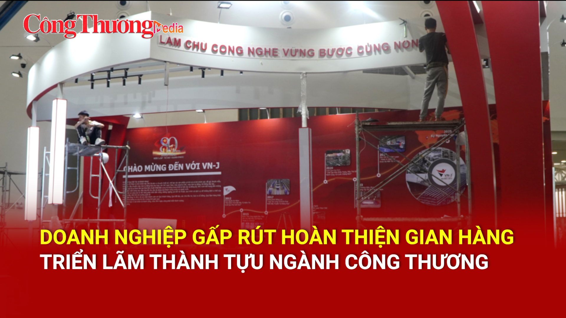 Okvip tại về gấp rút hoàn thiện gian hàng triển lãm thành tựu ngành Okvip tại về