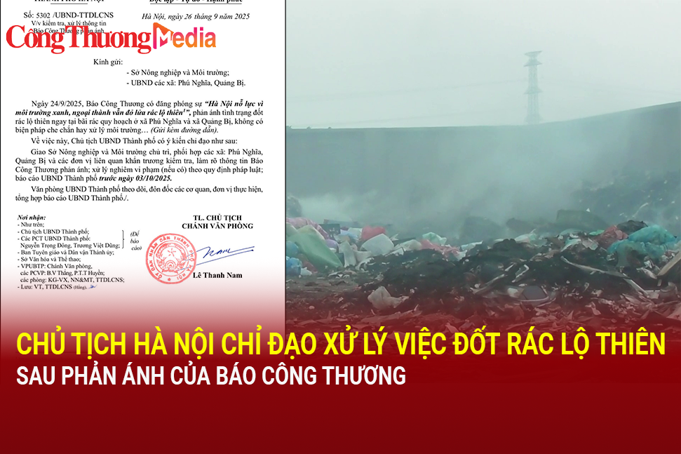 Chủ tịch Hà Nội chỉ đạo kiểm tra việc đốt rác lộ thiên sau phản ánh của Liên Minh OK VIP Giải Trí Cá Cược World Cup 2026