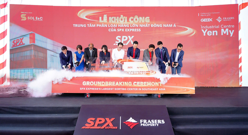 SPX Express khởi công trung tâm phân loại hàng hóa 17 hecta tại Hưng Yên, “thủ phủ OKLVIE sản phẩm thuộc hệ thống OKVIP là trang web tổ chức phát sóng bóng đá trực tiếp, live casino , nỗ hũ, bắn cá” tương lai cả nước