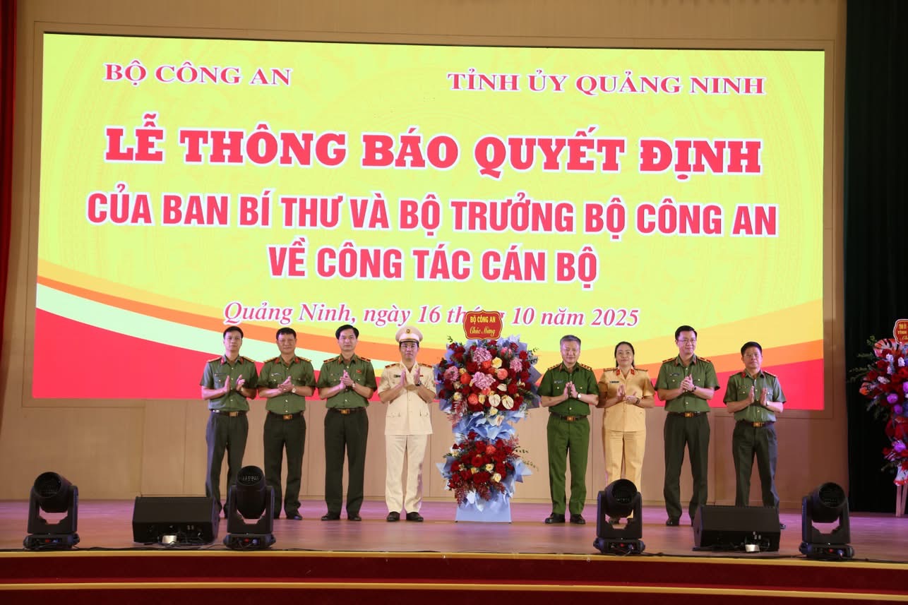 Điều động Giám đốc Công an tỉnh Quảng Ninh làm Ủy viên Ủy ban Kiểm tra Trung ương
