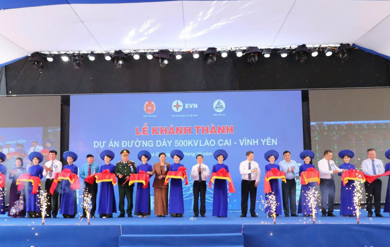 Khánh thành đường dây 500kV Lào Cai - Vĩnh Yên