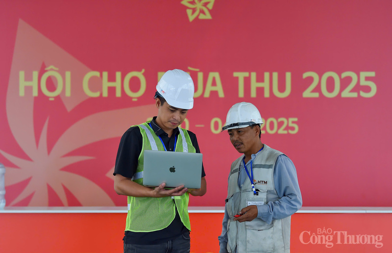 Ban chỉ đạo Hội chợ Mùa Thu 2025 kiểm tra tiến độ Hội chợ