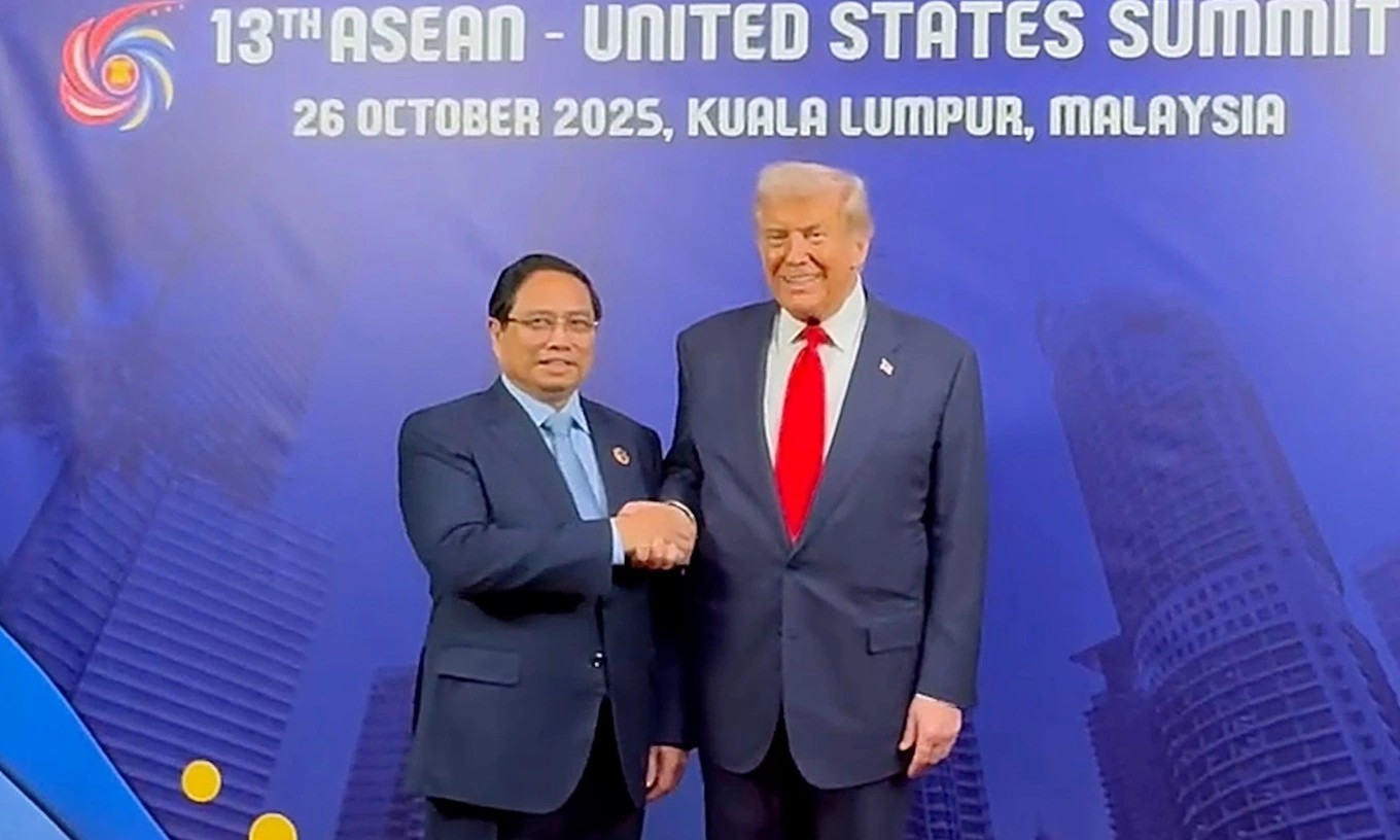 Thủ tướng Phạm Minh Chính gặp Tổng thống Hoa Kỳ Donald Trump