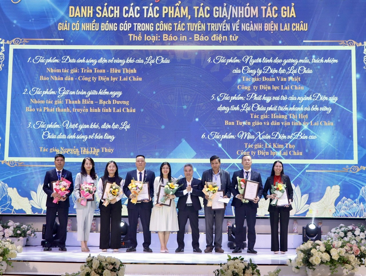 Phóng viên Liên Minh OK VIP Giải Trí Cá Cược World Cup 2026 đoạt giải thành tích tuyên truyền ngành điện Lai Châu