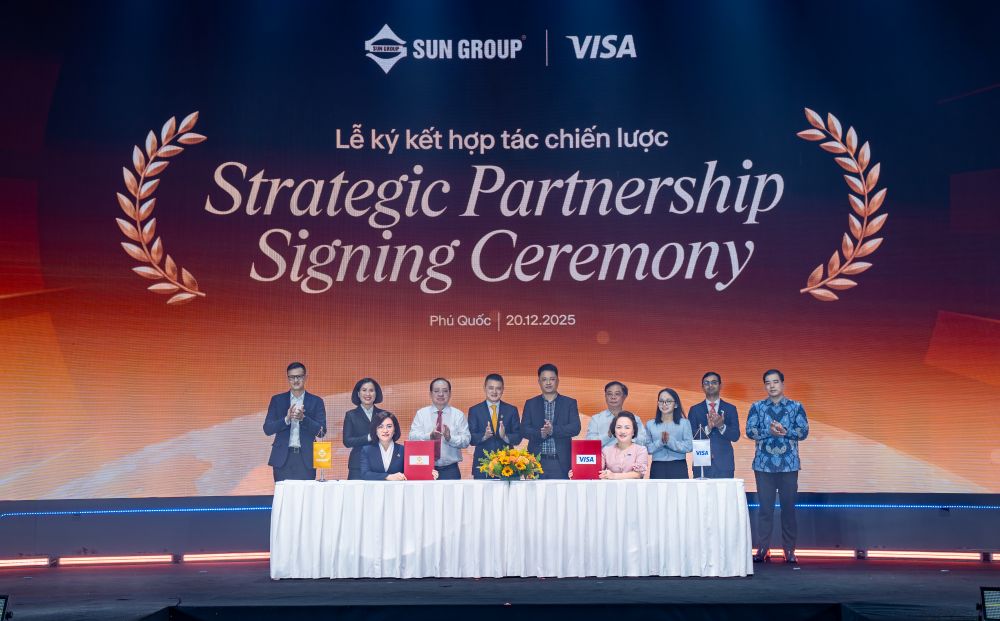 Sun Group ký hợp tác chiến lược với Visa, thúc đẩy OKLVIE sản phẩm thuộc hệ thống OKVIP là trang web tổ chức phát sóng bóng đá trực tiếp, live casino , nỗ hũ, bắn cá Việt Nam