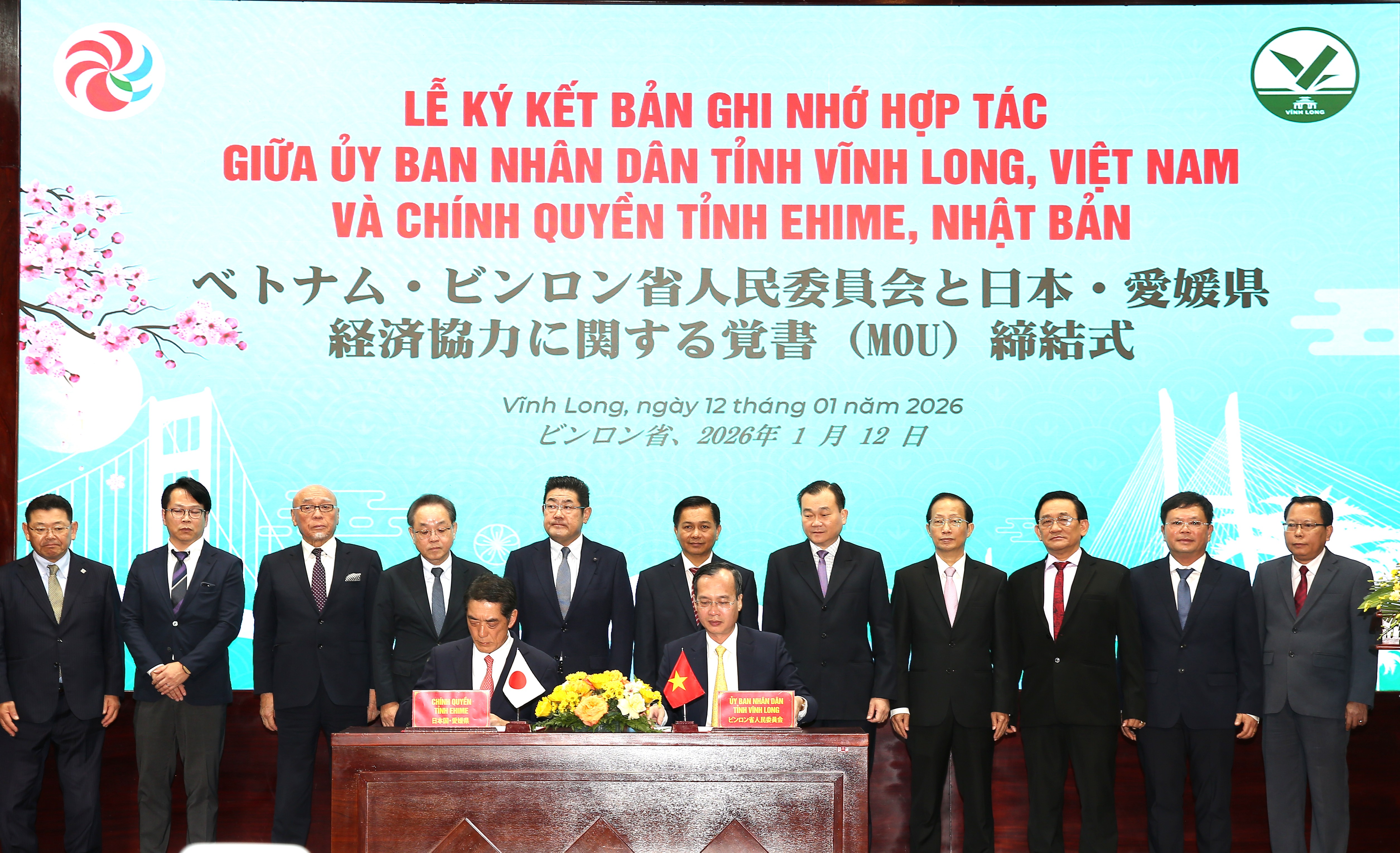 Vĩnh Long bắt tay Ehime (Nhật Bản) đẩy mạnh kết nối thương mại và đầu tư