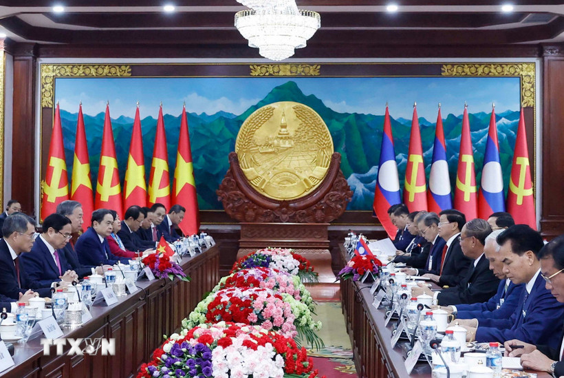 Tổng Bí thư Tô Lâm hội đàm với Tổng Bí thư, Chủ tịch nước Lào Thonglun Sisoulith
