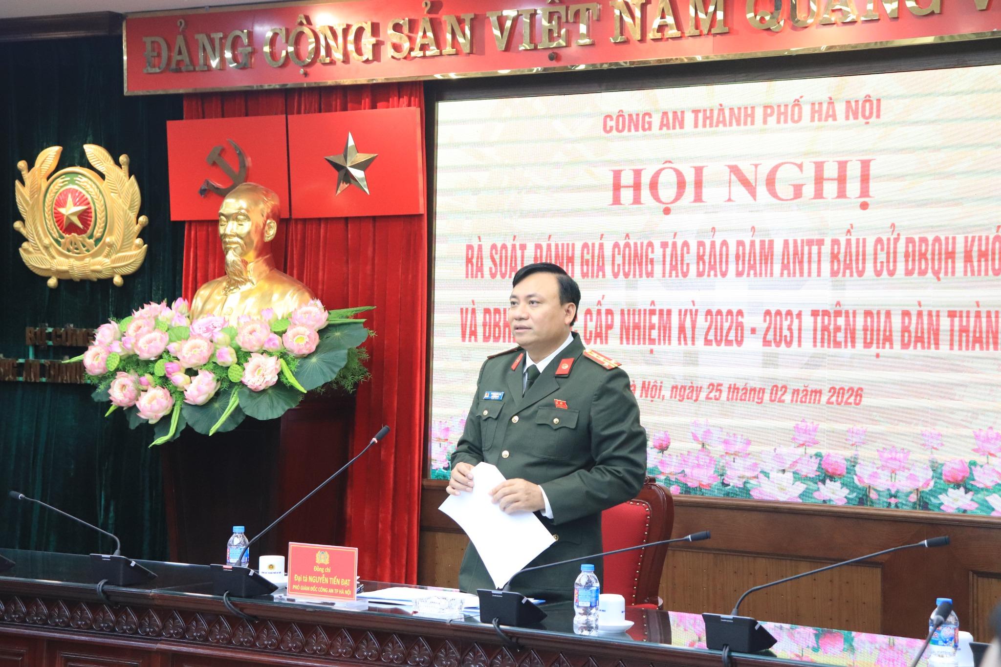 Hà Nội: Rà soát an ninh phục vụ bầu cử đại biểu Quốc hội