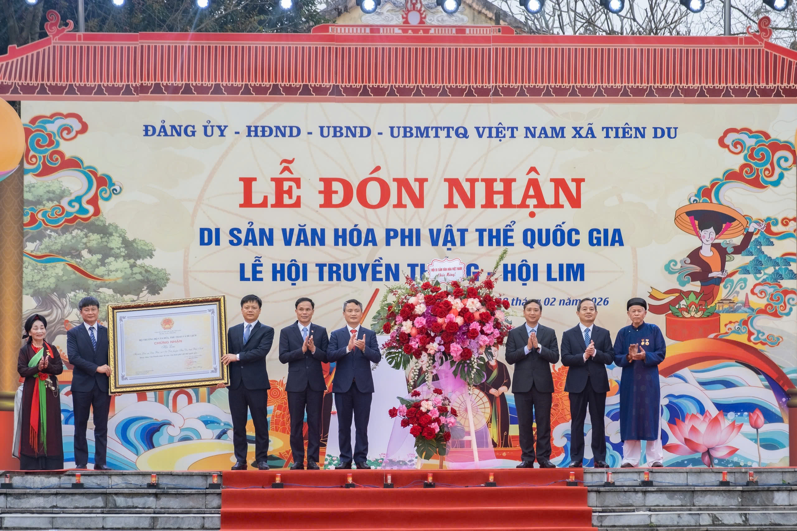 Hội Lim đón nhận danh hiệu Di sản Văn hóa phi vật thể quốc gia