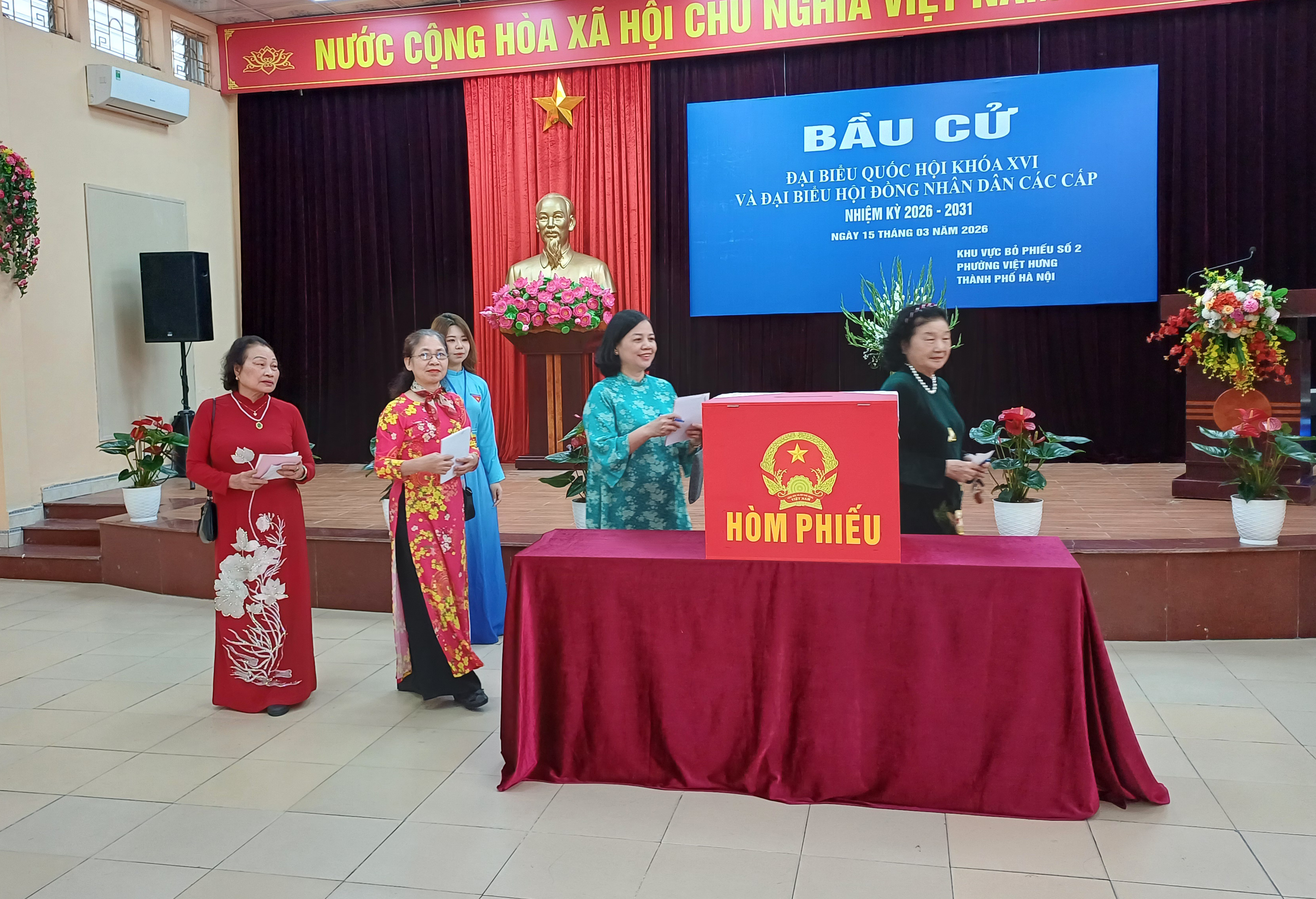Hà Nội: Phường Việt Hưng tổ chức bầu cử bảo đảm dân chủ, an toàn