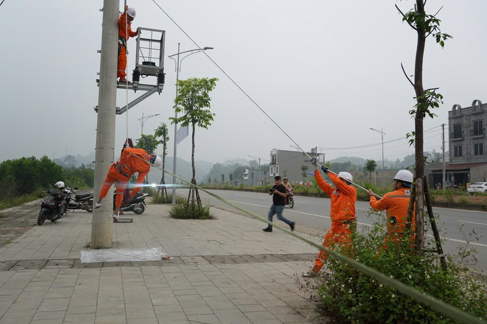 Lào Cai: Nâng cao khả năng ứng phó thiên tai và sự cố lưới điện