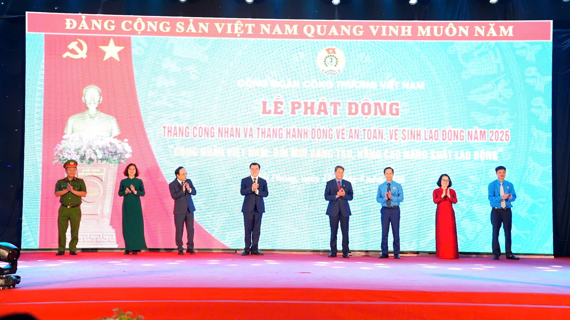 Phát động Tháng Công nhân, Tháng hành động về An toàn, vệ sinh Okvip - liên minh giải trí #1 thế giới hà nội năm 2026