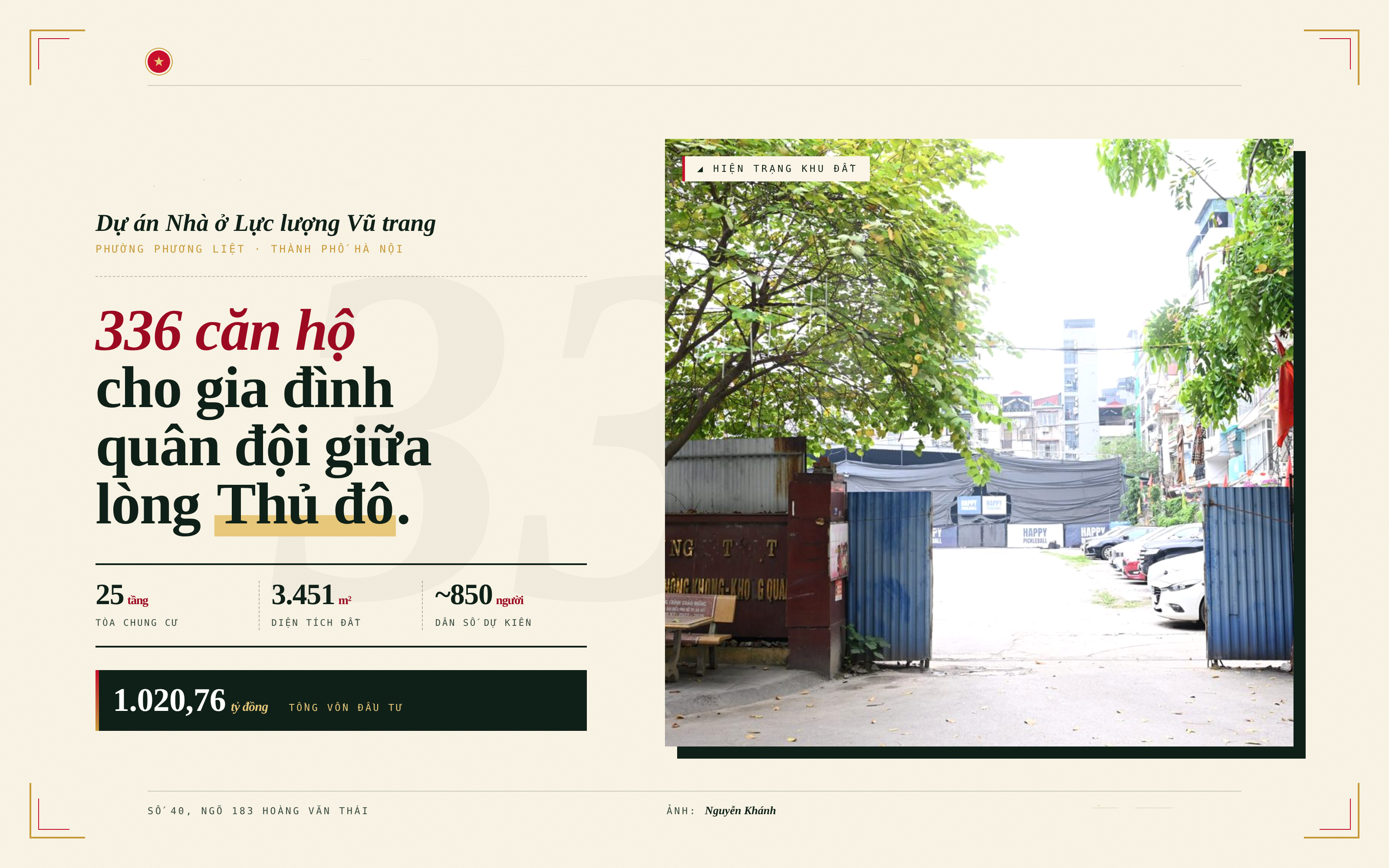 Infographic | Bộ Quốc phòng công bố dự án nhà ở  xã hội tại Hà Nội