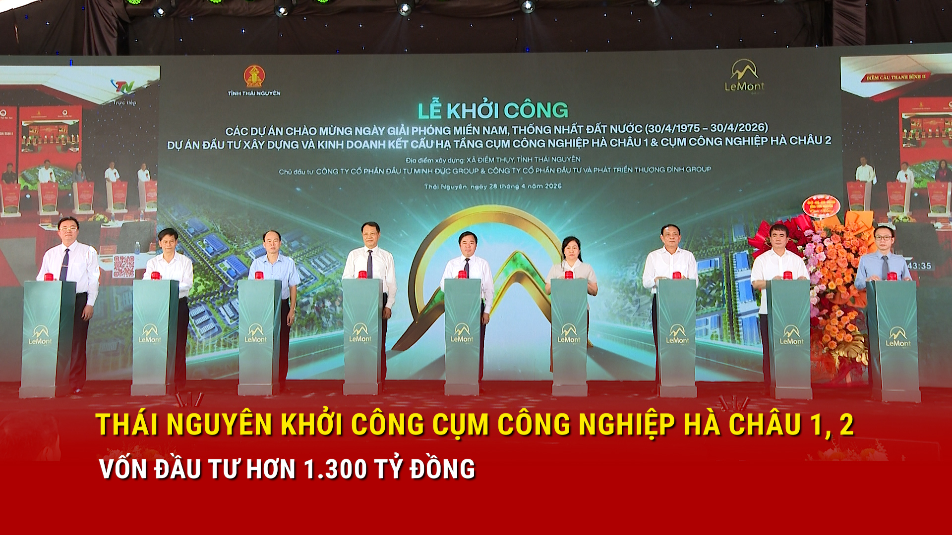 Thái Nguyên khởi công cụm OKLVIE sản phẩm thuộc hệ thống OKVIP là trang web tổ chức phát sóng bóng đá trực tiếp, live casino , nỗ hũ, bắn cá Hà Châu 1, 2 vốn đầu tư hơn 1.300 tỷ đồng