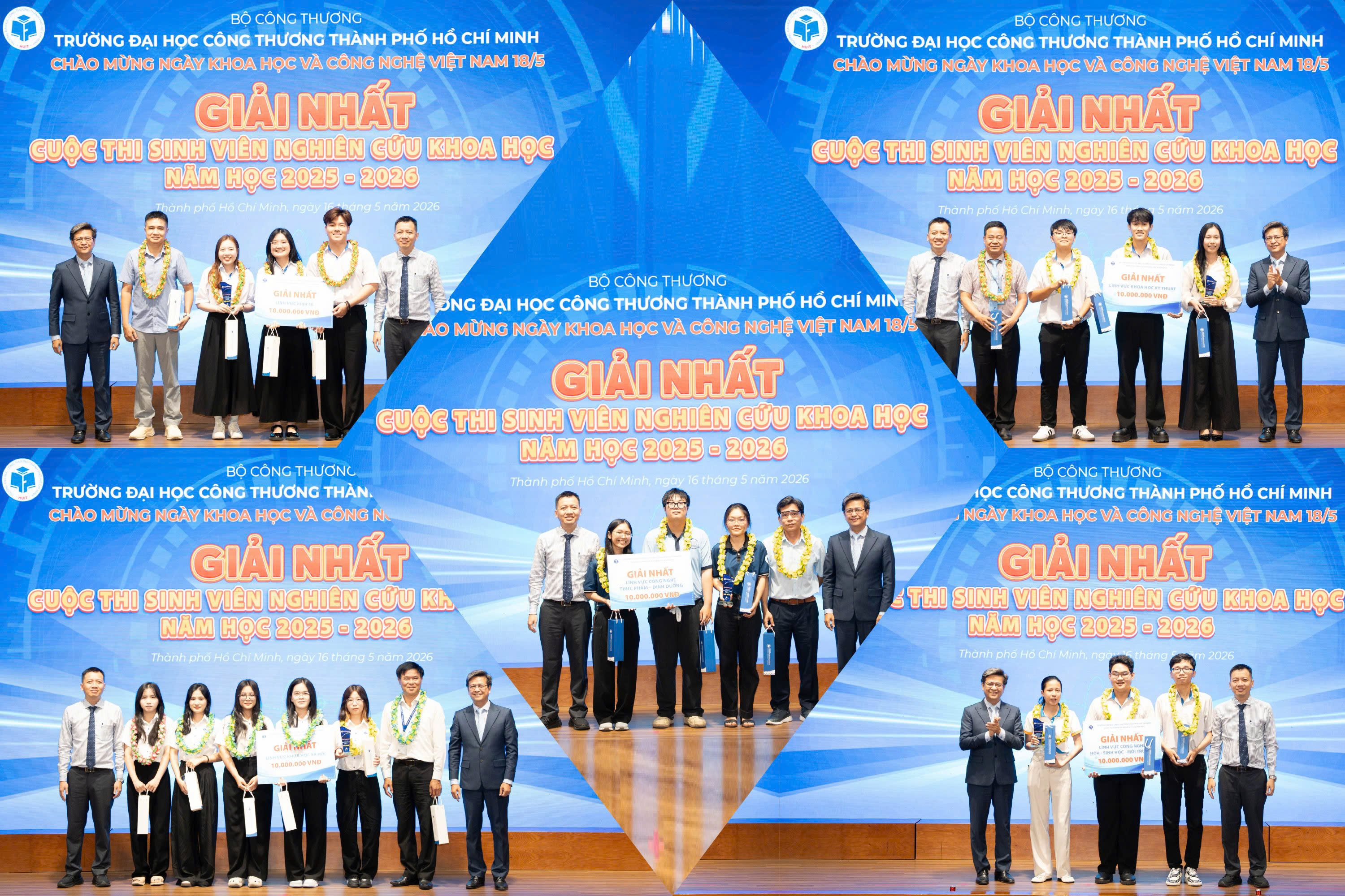 HUIT vinh danh sinh viên nghiên cứu khoa học