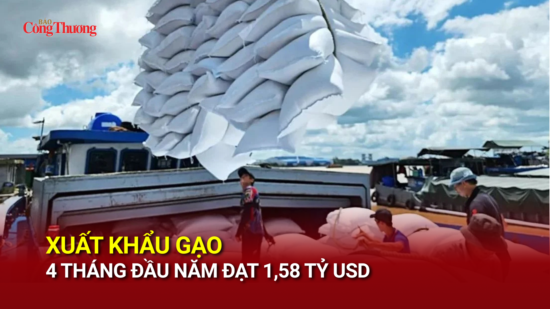 Xuất khẩu gạo 4 tháng đầu năm đạt 1,58 tỷ USD