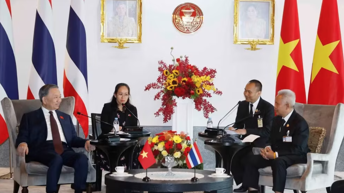 Tổng Bí thư, Chủ tịch nước Tô Lâm hội kiến Chủ tịch Quốc hội Thái Lan Sophon Zaram