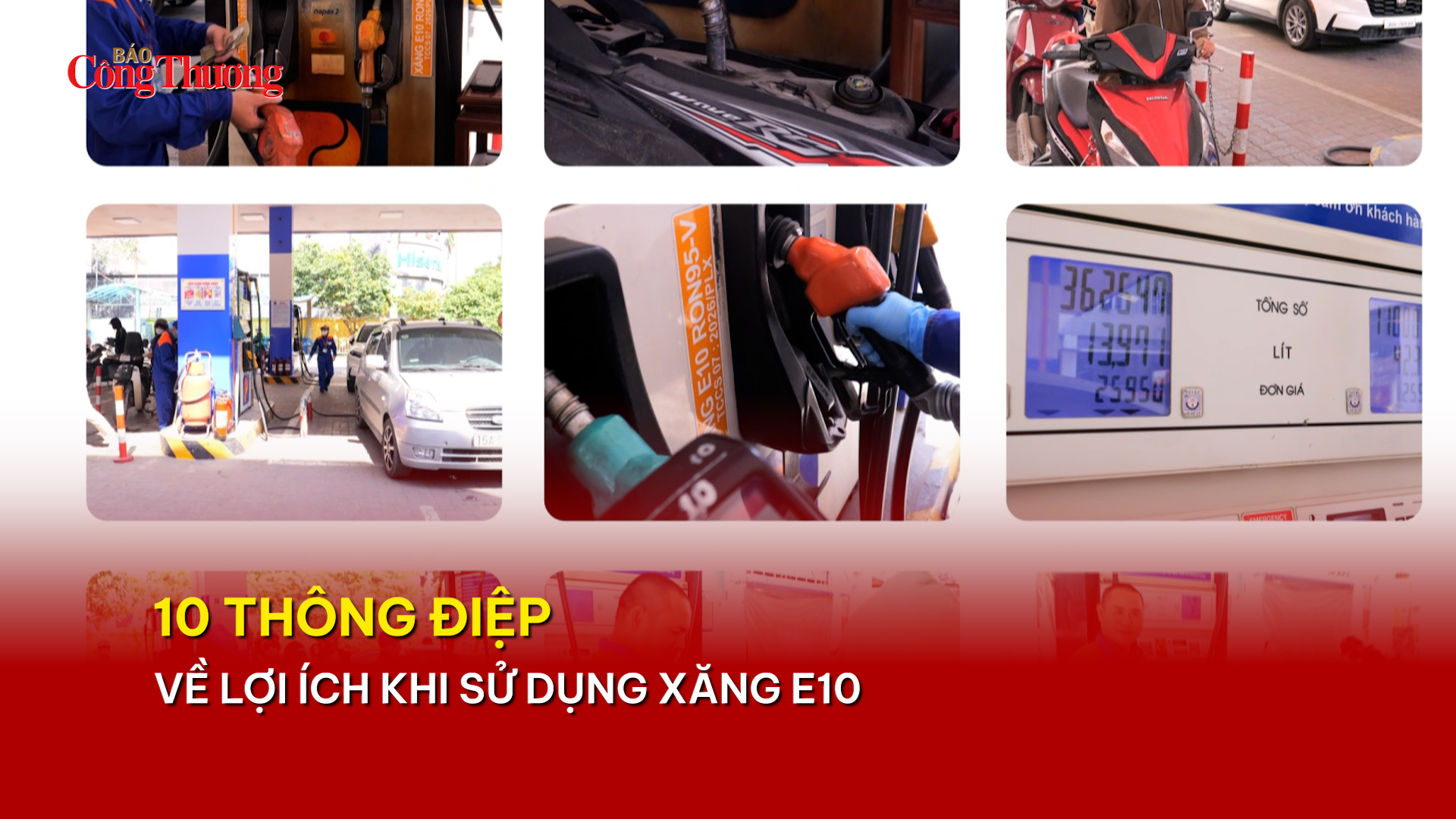 10 thông điệp về lợi ích khi sử dụng xăng E10