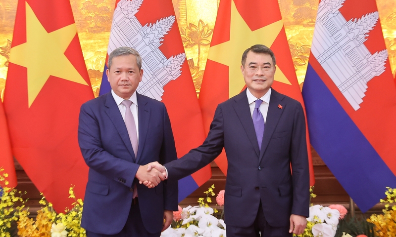 Thủ tướng Lê Minh Hưng hội đàm với Thủ tướng Campuchia Hun Manet