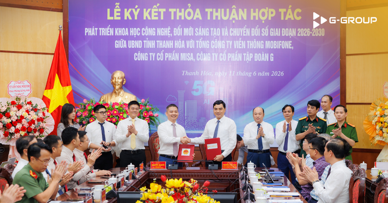 G-Group và tỉnh Thanh Hóa ký kết hợp tác về phát triển khoa học, công nghệ và chuyển đổi số