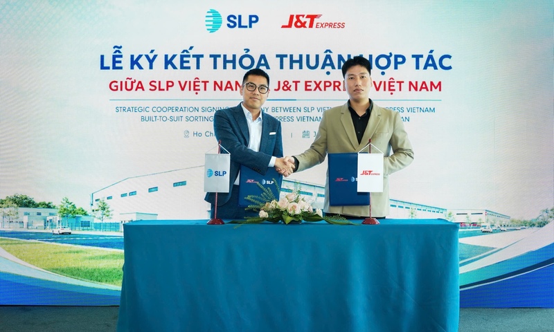 SLP Việt Nam và J&T Express Việt Nam hợp tác phát triển trung tâm logistics tự động quy mô lớn