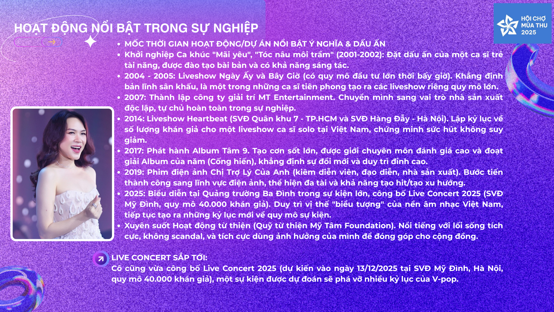 Longform | Hội chợ Mùa Thu 2025: Mỹ Tâm, Phương Mỹ Chi âm nhạc kết nối - 3