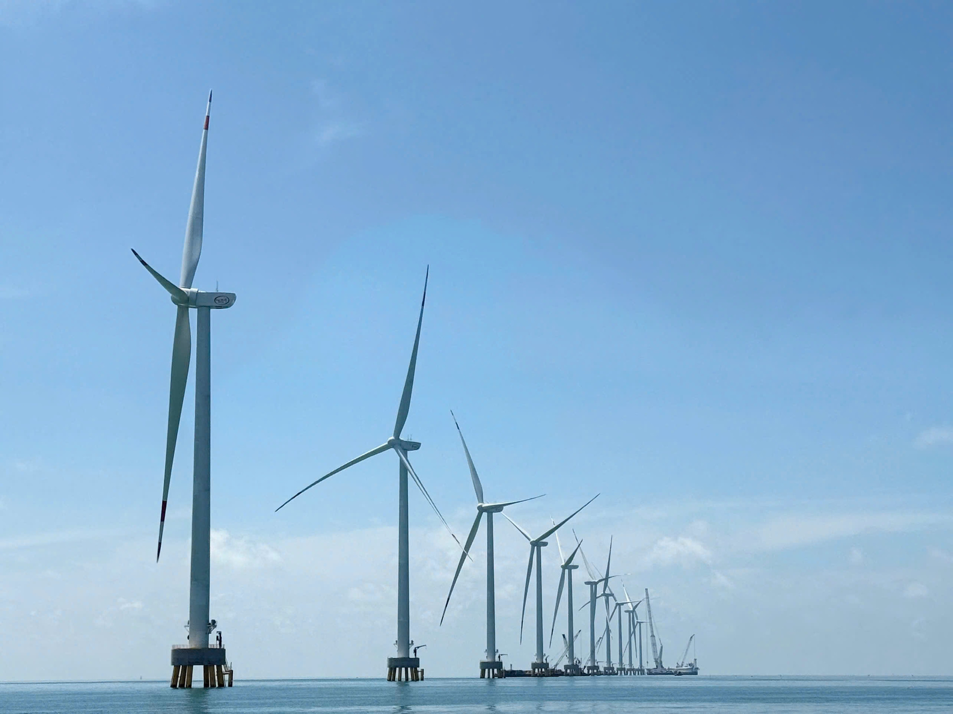 Dự án điện gió Bạc Liêu Phase 3-141MW. Ảnh: CTV