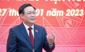 Chủ tịch Quốc hội Vương Đình Huệ: Nghiên cứu khoa học pháp lý phải thực chất, có cơ sở thực tiễn
