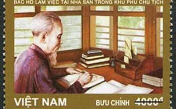Nhớ về Bác qua Bộ tem “Nhà sàn bác Hồ trong khu Phủ Chủ tịch”