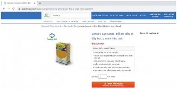 Cục An toàn thực phẩm cảnh báo Lehutra-Curcumin vi phạm quy định về quảng cáo