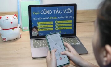Hà Nội: Mất 200 triệu đồng vì sập bẫy lừa đảo cộng tác viên online