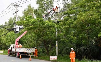 Ngành điện TP. Hồ Chí Minh: Hạn chế thấp nhất các sự cố mùa mưa bão