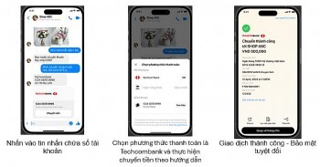 Techcombank tích hợp tính năng chuyển tiền qua Messenger, nâng cao trải nghiệm giao dịch liền mạch cho khách hàng