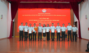 Công bố quyết định của Tổng Thanh tra Chính phủ về công tác cán bộ tại Cục IX