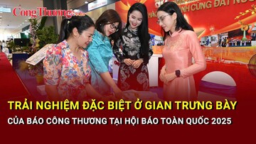 Trải nghiệm đặc biệt ở gian trưng bày Báo Công Thương tại Hội Báo toàn quốc 2025