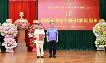Bổ nhiệm Viện trưởng Viện Kiểm sát nhân dân tỉnh Ninh Bình sau sáp nhập