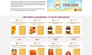 Thanh Hóa: Đông trùng hạ thảo Đăng Khoa đang 'bán hàng chui' trên website