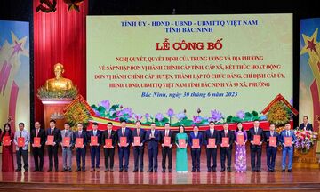 Danh sách 99 Bí thư xã, phường của tỉnh Bắc Ninh mới