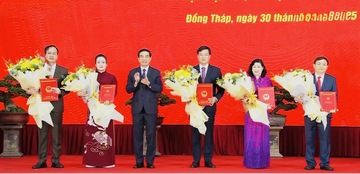 Danh sách lãnh đạo chủ chốt tỉnh Đồng Tháp mới