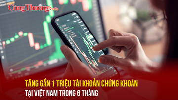 Tăng gần 1 triệu tài khoản chứng khoán tại Việt Nam trong 6 tháng