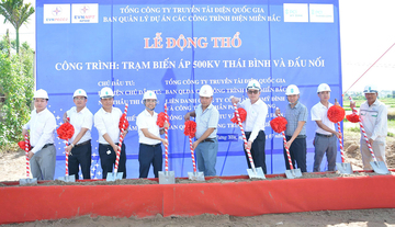 EVNNPT khởi công Dự án Trạm biến áp 500kV Thái Bình