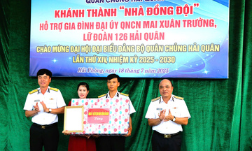 Lữ đoàn 126 Hải quân khánh thành và bàn giao Nhà đồng đội