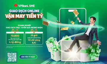 Doanh nghiệp giao dịch online cùng VPBank  “săn” vận may gần 4 tỷ đồng