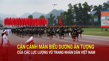 Màn hợp luyện diễu binh xứng đáng Công an, Quân đội anh hùng của dân tộc anh hùng