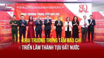 Khai trương Trung tâm Báo chí Triển lãm Thành tựu đất nước 