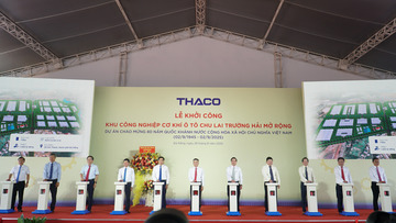 Khởi công Khu công nghiệp Cơ khí ô tô Chu Lai Trường Hải mở rộng