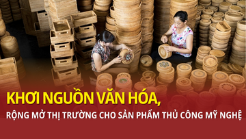 Khơi nguồn văn hóa, rộng mở thị trường cho sản phẩm thủ công mỹ nghệ