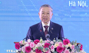 Tổng Bí thư  dự Lễ kỷ niệm 80 năm Ngày truyền thống Thông tấn xã Việt Nam