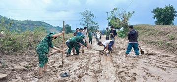 Quảng Trị: Huy động lực lượng hỗ trợ nhân dân khắc phục hậu quả mưa lũ